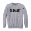 Sweat block logo crewneck coloris gris taille S