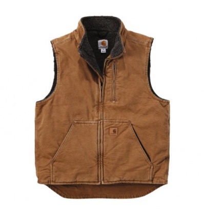 Gilet Mock neck marron taille S