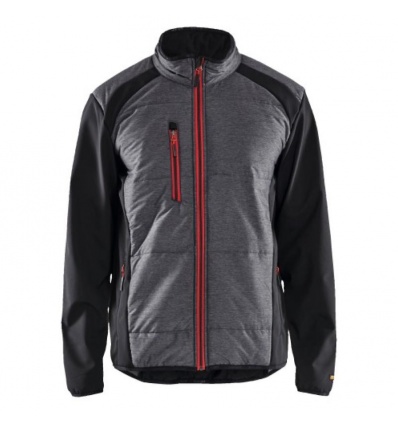 Veste hybride 4929 noir/rouge taille S