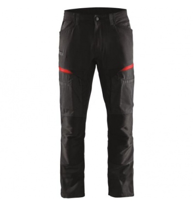 Pantalon service 1456 Taille 38/C44 coloris noir/rouge