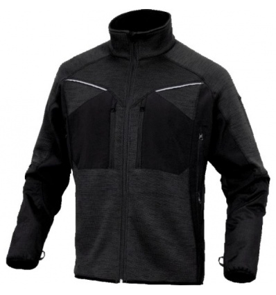 Veste pull Nagoya taille S gamme MACH ORIGINALS. 96% polyester 4% élasthane. Fermeture par zip anti-froid. 6 poches.