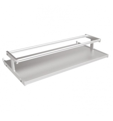 Porte-épice pour barre de crédences Aura, finition inox satiné