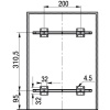 Poubelle Practi Eco pour caisson de 400 mm, bac de 2x20l avec coulisses Soft close, fixation frontale