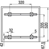 Poubelle Practi Eco pour caisson de 600 mm, bac de 1x34l + 2x17l avec coulisses Soft close, fixation frontale