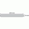 Baguettes repose-plat adhésives 5 lames inox longueur 250 mm x largeur 10 mm