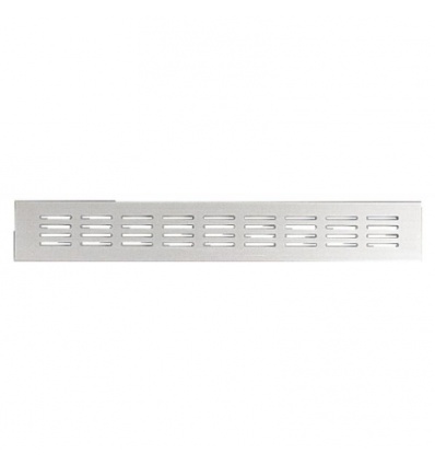 Grilles d'aération pour ameublement - à encastrer - en aluminium anodisé blanc H60xL500mm