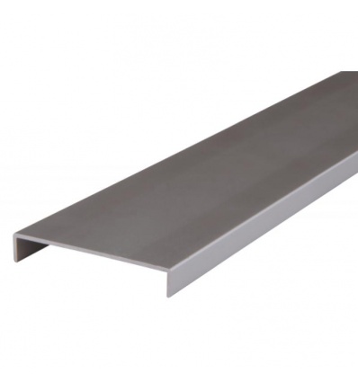 Nez de cloison en aluminium - largeur intérieure 78 mm - longueur 2600 mm - finition blanc