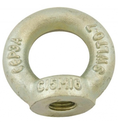 Anneaux de levage femelle acier zingué blanc, filetage 8 mm, boîte de 10 pièces