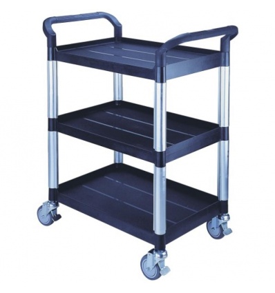 Servante chariot 3 plateaux plastiques 250 kg