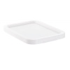 Couvercle en plastique blanc pour bacs gerbables 600x400 mm