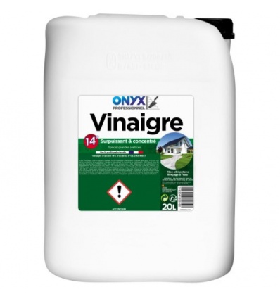 Vinaigre 14° surpuissant et concentré, nettoyant/détartrant, bidon de 20l