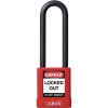 Cadenas de consignation varié 40 mm anse isolée en 76 mm coloris rouge