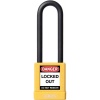 Cadenas de consignation varié 40 mm anse isolée en 76 mm coloris jaune