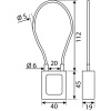 CADENAS CONS. CABLE INOX GAINE