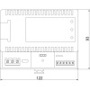 Alimentation secourue sans batterie fixation rail DIN type PSXM 230V AC / 12V DC en 1A et 24V DC en 2A