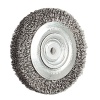 Brosse circulaire acier diamètre 200 mm épaisseur 33 mm fil diamètre 0,35 mm