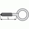 Pitons vis à bois laiton, diamètre 3,5 mm, longueur 20 mm, boîte de 25 pitons