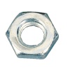 Écrous hexagonaux Hm bas acier zingué blanc classe 6, diamètre 10 mm, boîte de 100 écrous