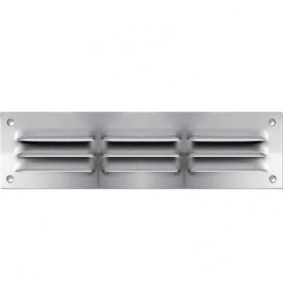 Grille de ventilation à persiennes - aluminium anodisé 300 x 200 mm