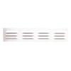 Grille de ventilation à persiennes - aluminium blanc 300 x 300 mm