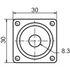 Entrées inox forme ronde pour batteuse GDF boîte de 10