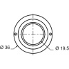 Entrées inox forme ronde pour batteuse EDF boîte de 10