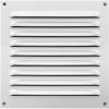 Grille de ventilation en aluminium avec moustiquaire laqué blanc 150 X 150 mm en sachet