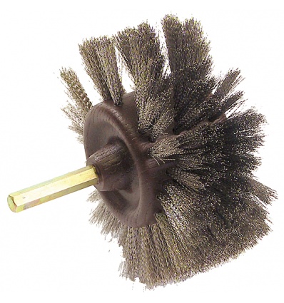 Brosse rotative radiale inox largeur 25 mm