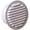 Grille de ventilation extérieure à encastrer Ø 100 mm - finition blanc