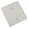 Grille daération plates - grilles métalliques réglables 250 x 168 mm