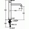 Mitigeur de lavabo ATICA hauteur 300mm