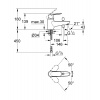 Mitigeur baindouche monotrou Grohe Eurosmart Cosmopolitan