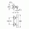 Mitigeur thermostatique bain/douche Grohtherm 1000 Cosmopolitan 34441000