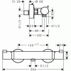 Mitigeur thermostatique de douche Ecostat comfort