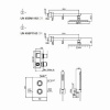 Ensemble kit encastré thermostatique UNA