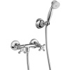 Mélangeur de douche mural Néo Classique Tiffany avec douchette, support et flexible 1,50 m