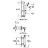 Ensemble douche thermostatique Grohtherm 800