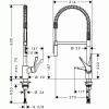 Mitigeur évier avec douchette extractible Cento XXL