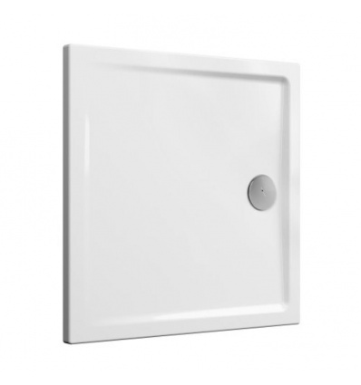 Receveur de douche céramique Cascade ultra-plat blanc brillant VitrAantislip (antidérapant) 90x90 cm