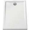 Receveur de douche céramique Cascade ultra-plat blanc brillant VitrAantislip (antidérapant) 90x90 cm