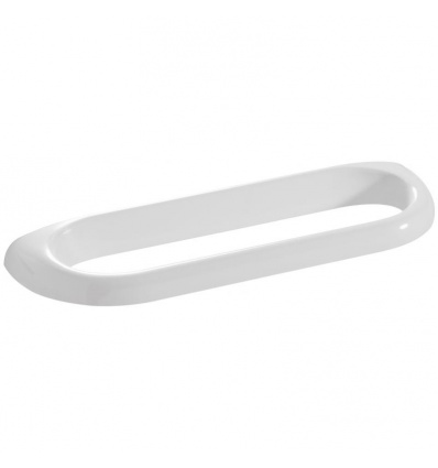 Porte-serviettes Durofort 1 barre fixe 360 mm anti-bactérien en résine teintée blanche