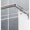 Tringle dia. 25mm pour rideau de douche dangle ajustable 80/140 cm inox