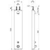 Panneau de douche thermostatique temporisé Securitherm à pomme fixe - alimentation M 15x21 par le haut