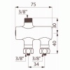 PREMIX NANO mitigeur thermostatique 38 corps nickelé