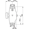 Robinet applique Presto Eclair XL avec robinet darrêt 1301