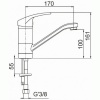 Mitigeur de lavabo hospitalier à bec tube fixe ou orientable sans vidage