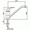 Mitigeur évier à bec orientable H160 S230