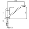 Mitigeur évier à bec orientable H160 S230