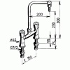 Mélangeur de laboratoire sur table à bec orientable