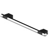 Barre dappui droite Onyx Duo Black 600 mm et Ø 32 mm